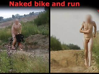 Nude Biking And Running In Public Nature At Mining Area. Young Tobi Exhibitionist Tobi00815 free video