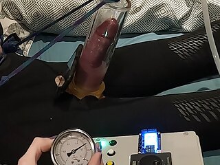 Dynamic Penis Pumping. Automatic Cock Pump. Homemade free video