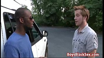 Blacks On Boys - Interracial Gay Hardcore Bareback Fuck Video 21