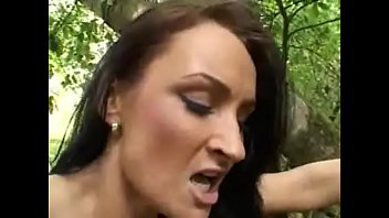 Hot Brunette Hitchhiker Fucked In The Woods free video