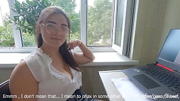 Sexy English Teacher Helps To Relieve Stress Before An Exam - Marlyn Chenel free video