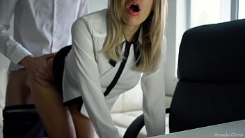 Boss Fuck Secretary Hard At Office And Cum In Her Sweet Mouth free video