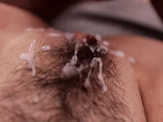 Close Up Beautiful Hairy Pussy Fuck And Cumshot With Loud Moaning Female Orgasm free video