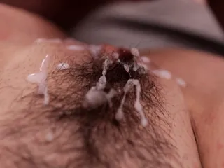 Close Up Beautiful Hairy Pussy Fuck And Cumshot With Loud Moaning Female Orgasm