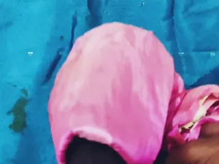 Satin Handjob - Cum On Saree - Satin Silky Pink Suit Rub On Dick Head (87) free video