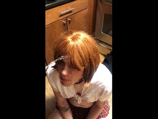 Piss Addicted Sissy Gargles And Chugs (Pee, Golden Shower) free video