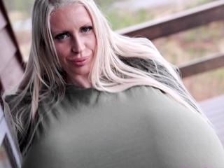 Blonde Is Flashing Her Big Boobs In The Outdoors free video