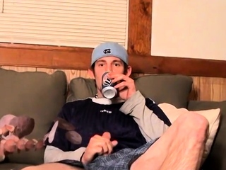 Solo Young Man Pisses In A Glass Before Making His Dick Cum free video