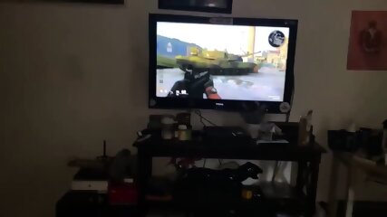 Playing Cod And Getting Fucked From Behind free video